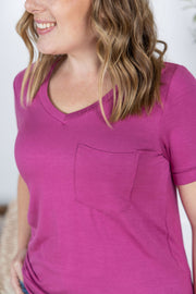 WAREHOUSE Sophie Pocket Tee - Magenta