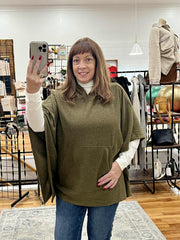 Ribbed Knit Poncho