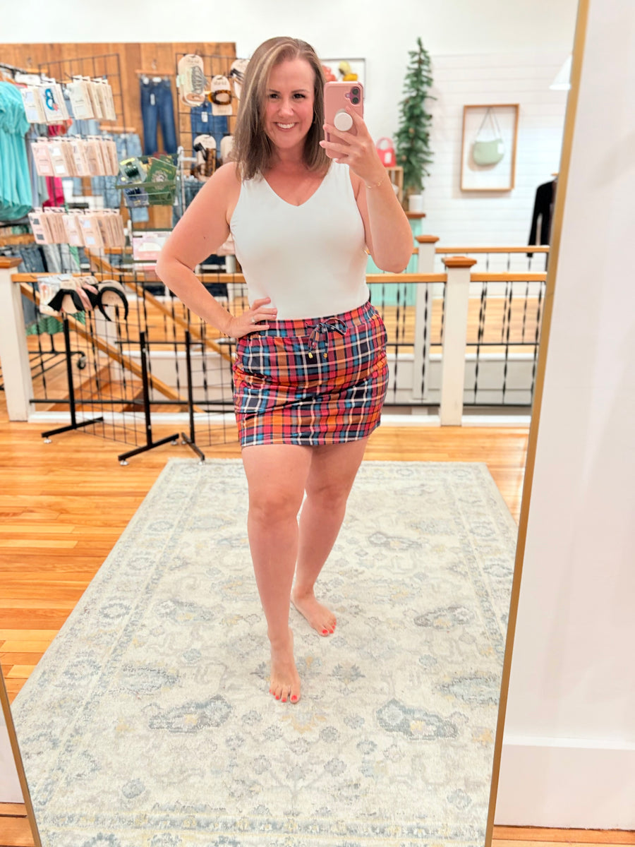 Patterned in Plaid Skort