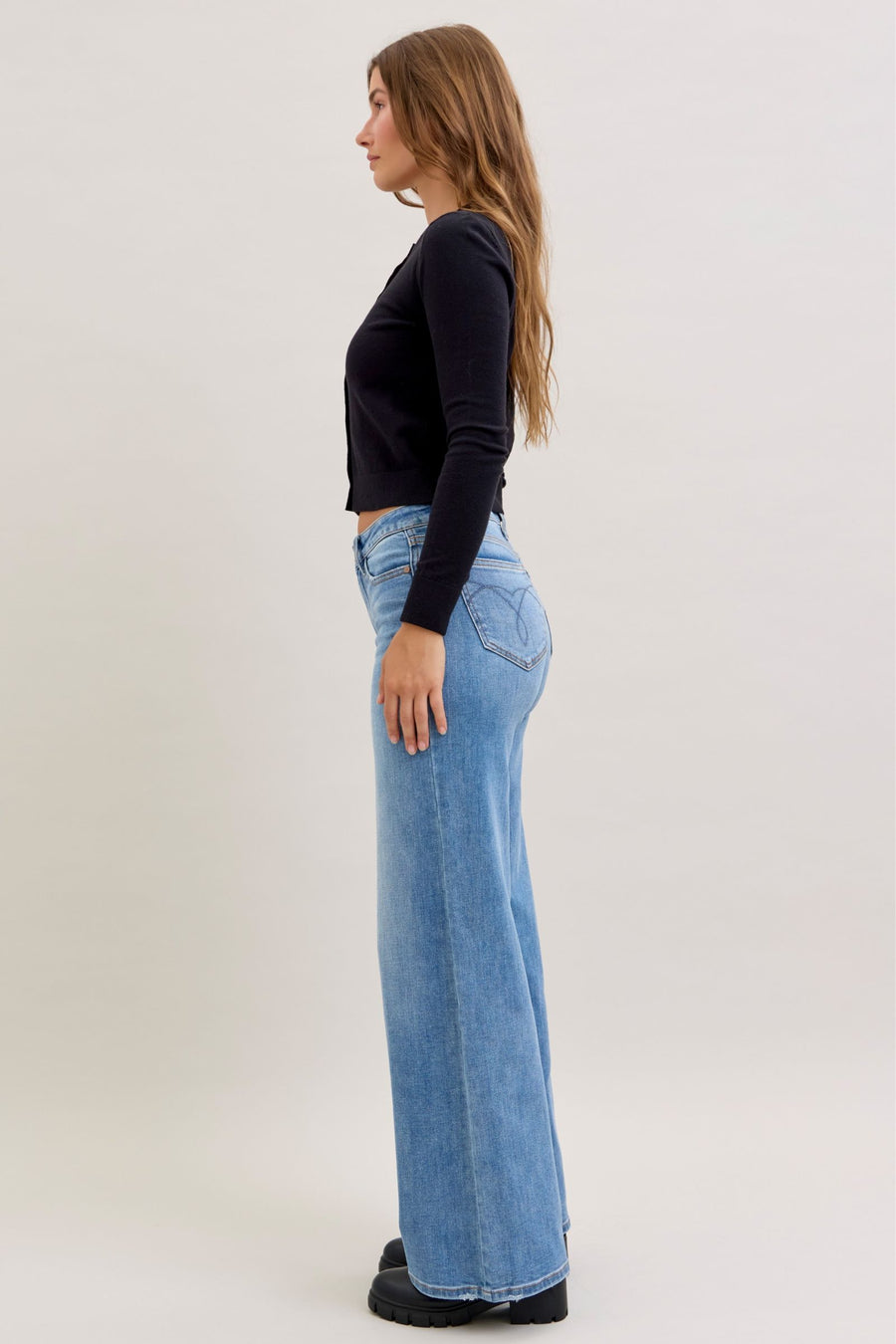 Midrise Retro Wide Leg