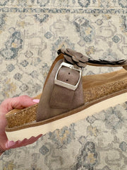 Bless Her Heart Sandal- Pewter