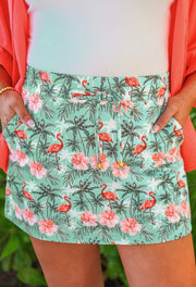 Palm Beach Flamingo Skort
