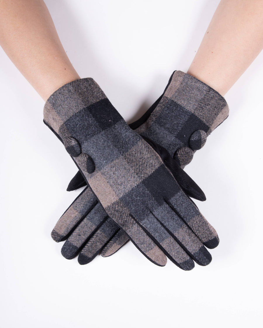 2 Button BOXY Flannel Gloves