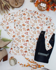 WAREHOUSE ONLY Blair Long Sleeve Top - Harvest Leaves