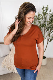 WAREHOUSE Chloe Cozy Tee - Rust