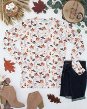 WAREHOUSE ONLY Blair Long Sleeve Top - Fall Foliage
