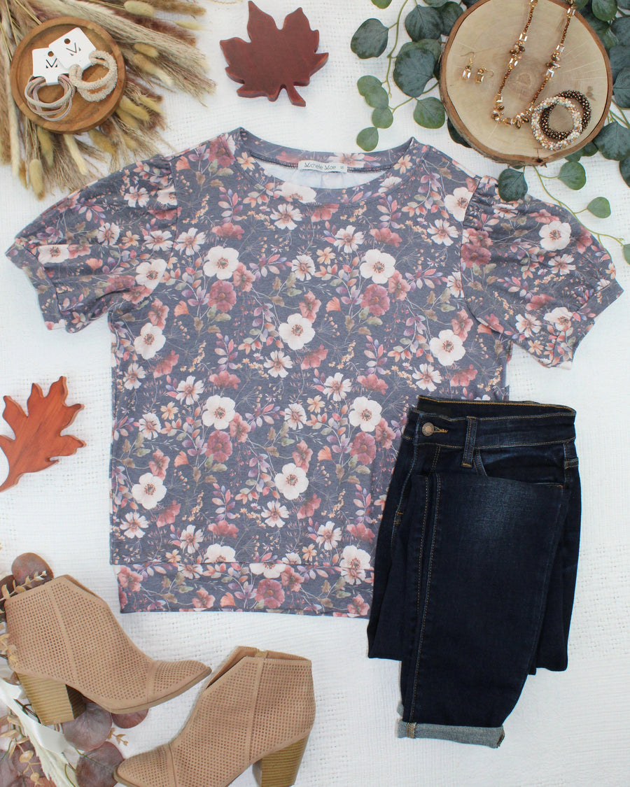 WAREHOUSE ONLY Katie Cozy Top - Blushwood Floral
