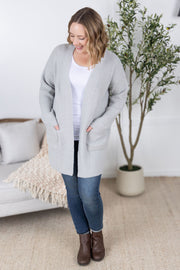 WAREHOUSE Layla Sweater Cardigan - Grey