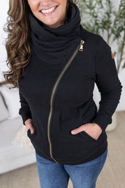 WAREHOUSE Quinn ZipUp Cowl - Black