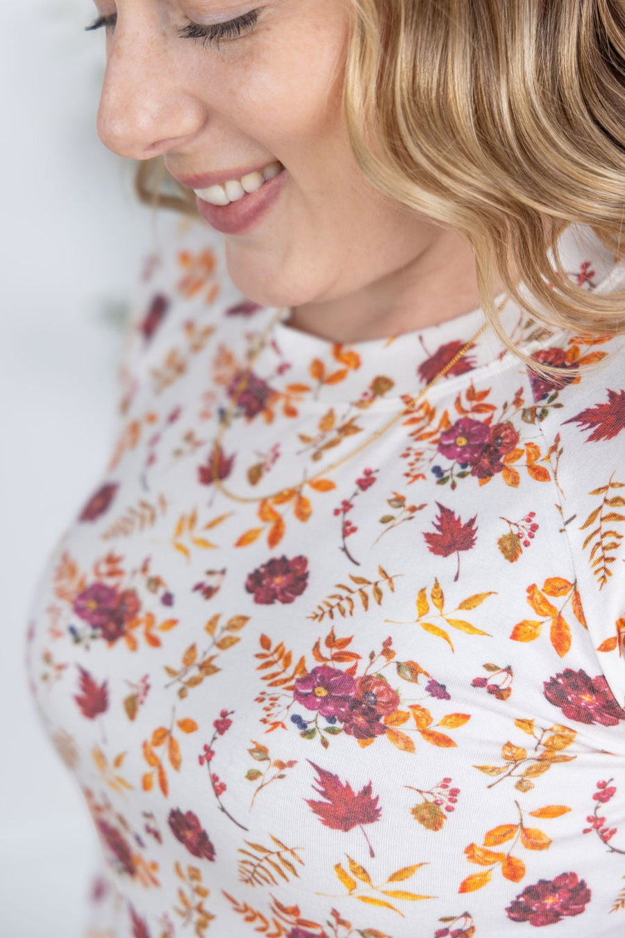 WAREHOUSE Blair Long Sleeve Top - Autumn Floral
