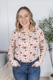 WAREHOUSE Blair Long Sleeve Top - Autumn Floral