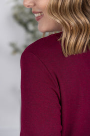 WAREHOUSE Cori Cardigan - Burgundy