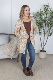 WAREHOUSE Classic Cardigan - Fall Vintage Floral