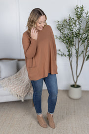 WAREHOUSE Naomi Pocket Sweater - Latte