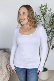 WAREHOUSE Alyssa Long Sleeve Top - White