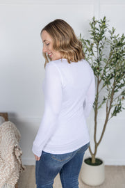 WAREHOUSE Alyssa Long Sleeve Top - White