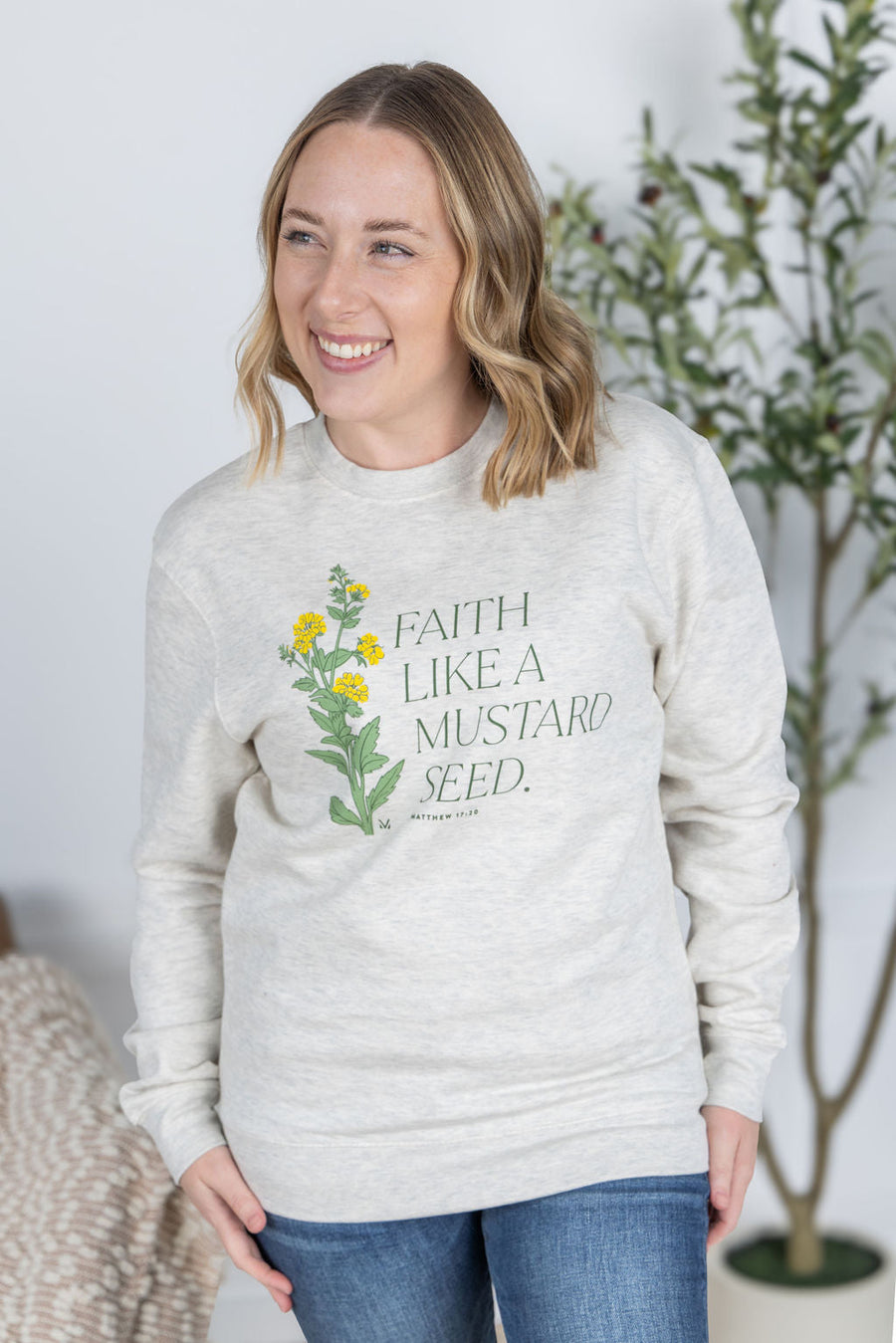WAREHOUSE Faith Like A Mustard Seed Pullover