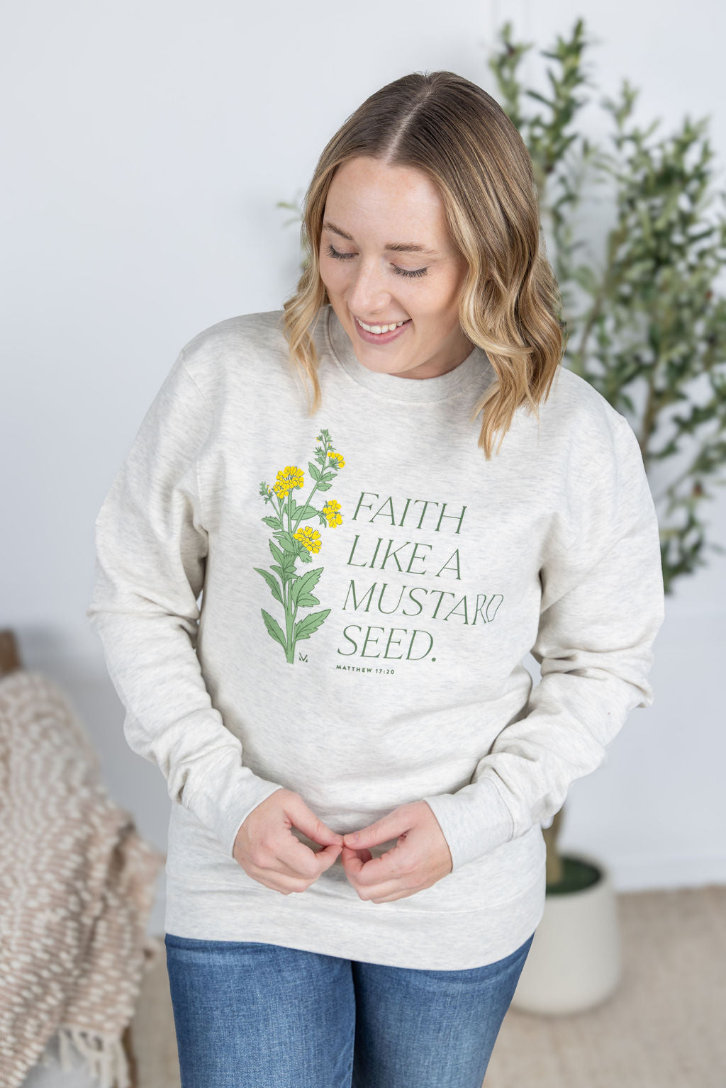 WAREHOUSE Faith Like A Mustard Seed Pullover
