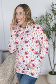 WAREHOUSE Soft Funnel Neck - Autumn Floral