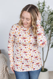 WAREHOUSE Blair Long Sleeve Top - Autumn Floral