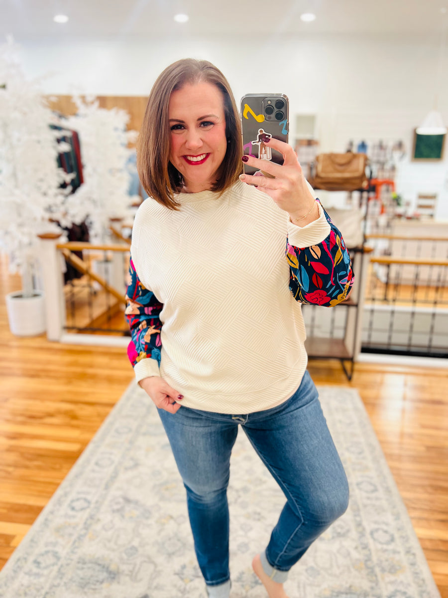 Floral Edges Long Sleeve
