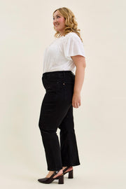 Petite Length Tummy Control Bootcut- Jet Black