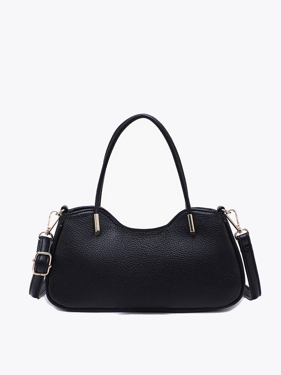 Ursala Shaped Satchel w/ Metal Accents