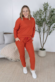 WAREHOUSE Corrine Joggers - Pumpkin FINAL SALE