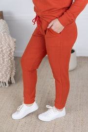 WAREHOUSE Corrine Joggers - Pumpkin FINAL SALE