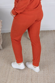 WAREHOUSE Corrine Joggers - Pumpkin FINAL SALE