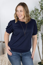 WAREHOUSE Katie Cozy Top - Navy