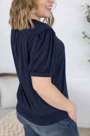 WAREHOUSE Katie Cozy Top - Navy