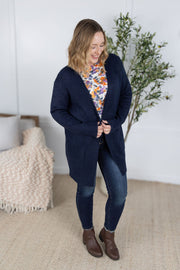 WAREHOUSE Madison Cozy Cardigan - Navy