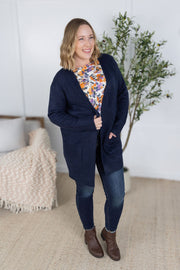WAREHOUSE Madison Cozy Cardigan - Navy