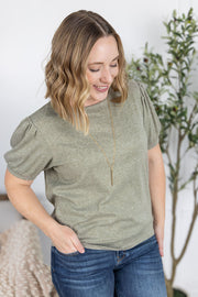 WAREHOUSE Katie Cozy Top - Sage