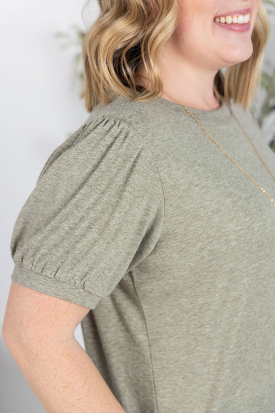 WAREHOUSE Katie Cozy Top - Sage