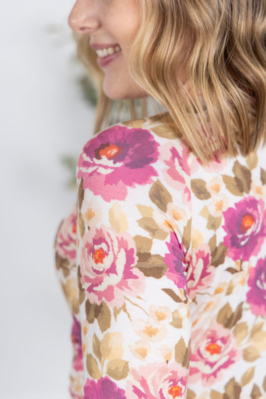 WAREHOUSE Blair Long Sleeve Top - Autumn Blossom