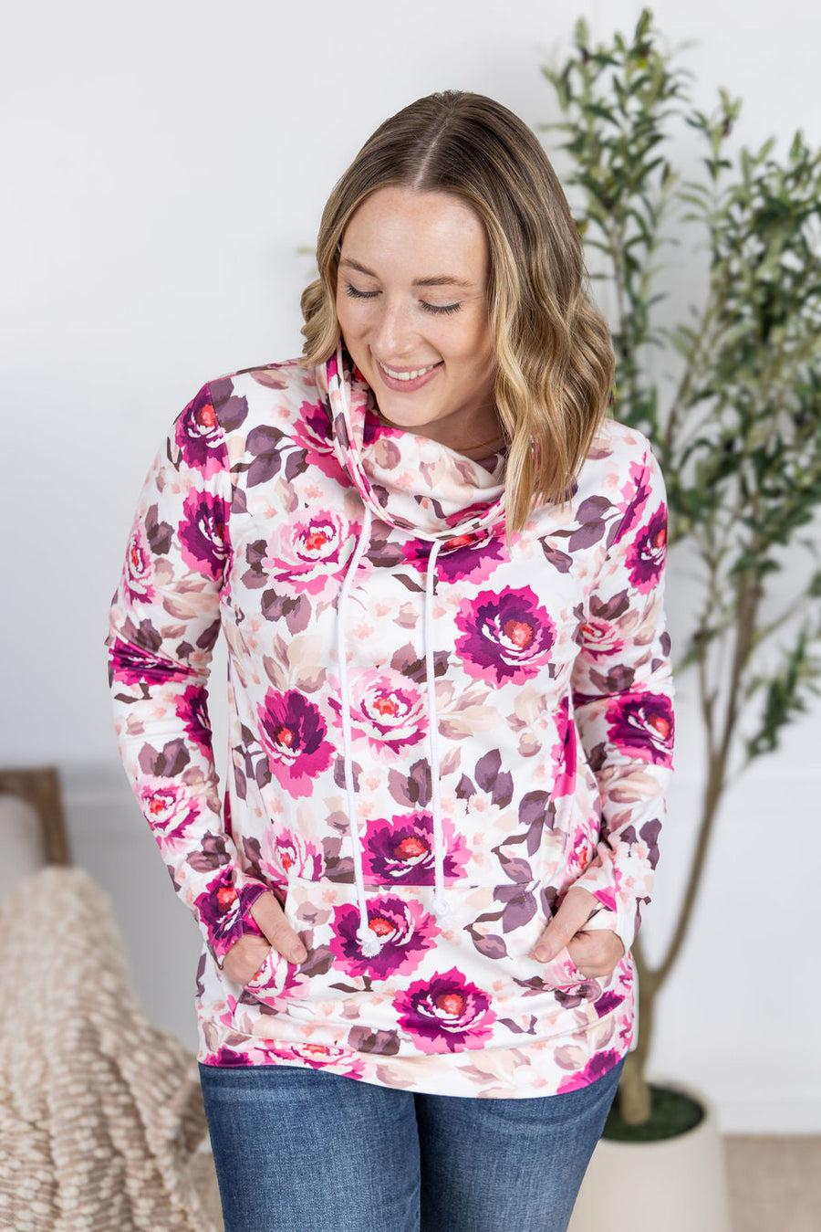 WAREHOUSE Soft Funnel Neck - Autumn Blossom