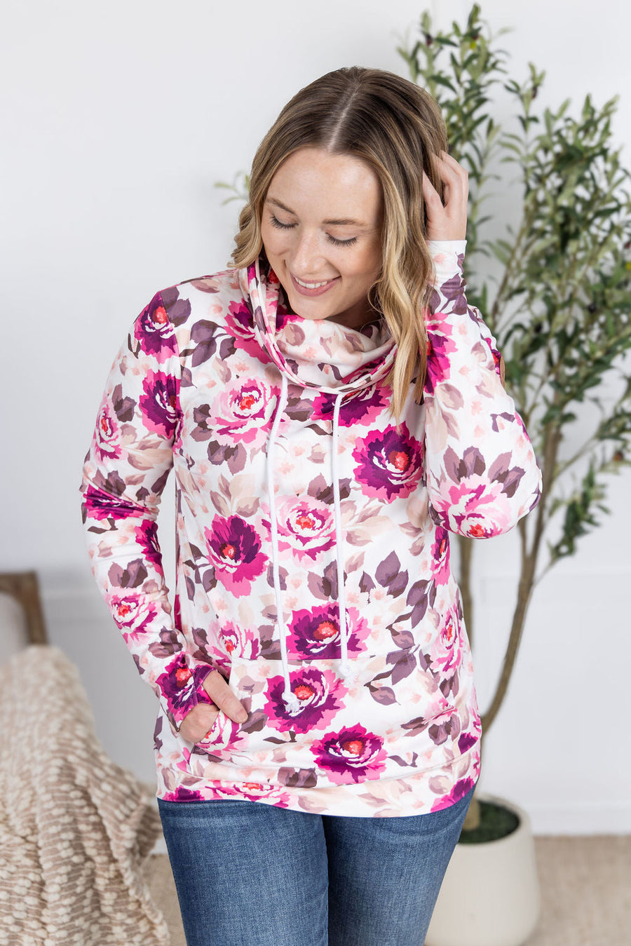 WAREHOUSE Soft Funnel Neck - Autumn Blossom