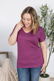 WAREHOUSE Chloe Cozy Tee - Mulberry