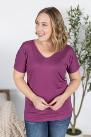 WAREHOUSE Chloe Cozy Tee - Mulberry
