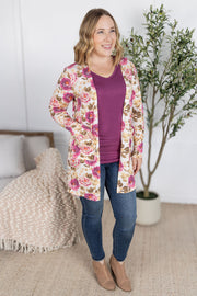 WAREHOUSE Classic Cardigan - Autumn Blossom