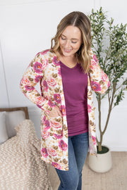 WAREHOUSE Classic Cardigan - Autumn Blossom