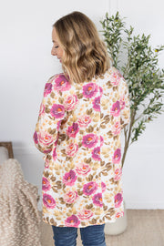 WAREHOUSE Classic Cardigan - Autumn Blossom