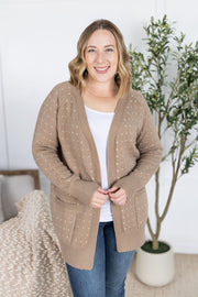 WAREHOUSE Dalilah Dot Cardigan - Tan