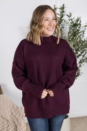 WAREHOUSE Aurora Cozy Sweater - Burgundy