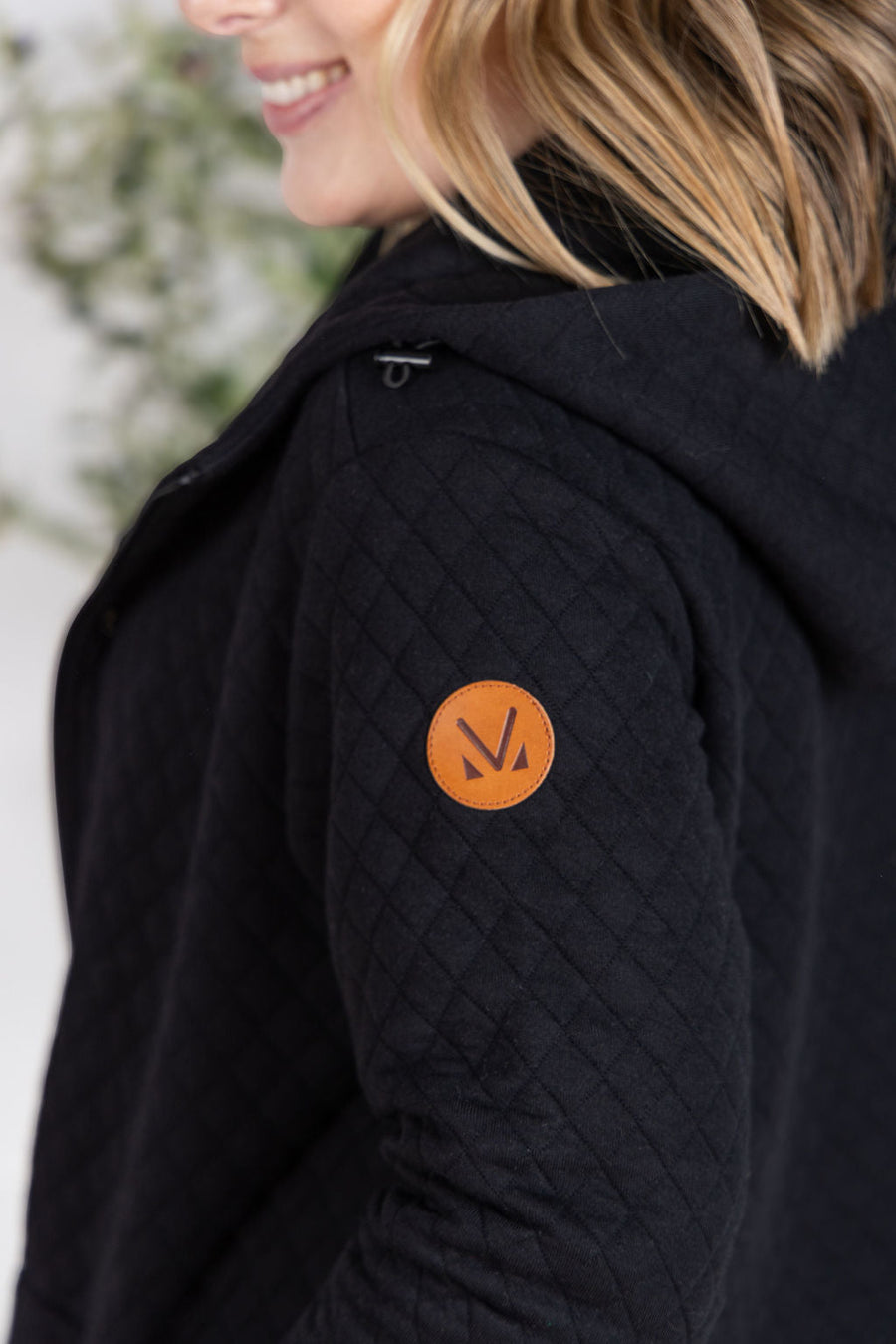 WAREHOUSE Kyla Zipper Snap Jacket - Black