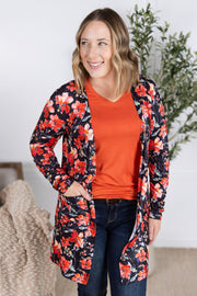 WAREHOUSE Classic Cardigan - Sunset Floral