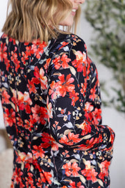WAREHOUSE Classic Cardigan - Sunset Floral