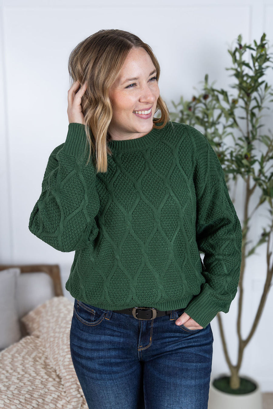 WAREHOUSE Carson Pullover - Green